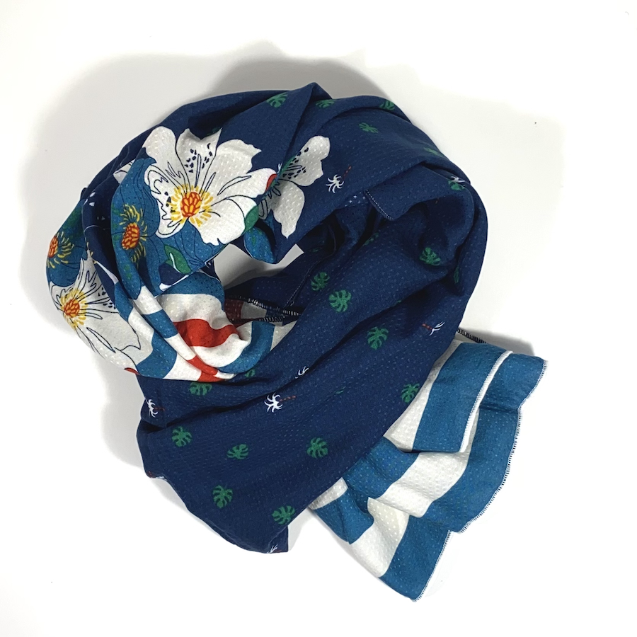 Foulard fleurs, Pas Si Muette, fabrication française, idée cadeau