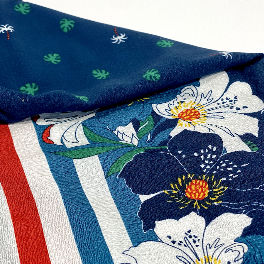 Foulard fleurs, Pas Si Muette, fabrication française, idée cadeau